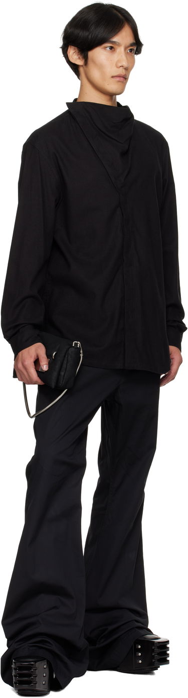 Риза Rick Owens Rick Owens Concordians Island Shirt Черно | RU02E1299 FLW, 3