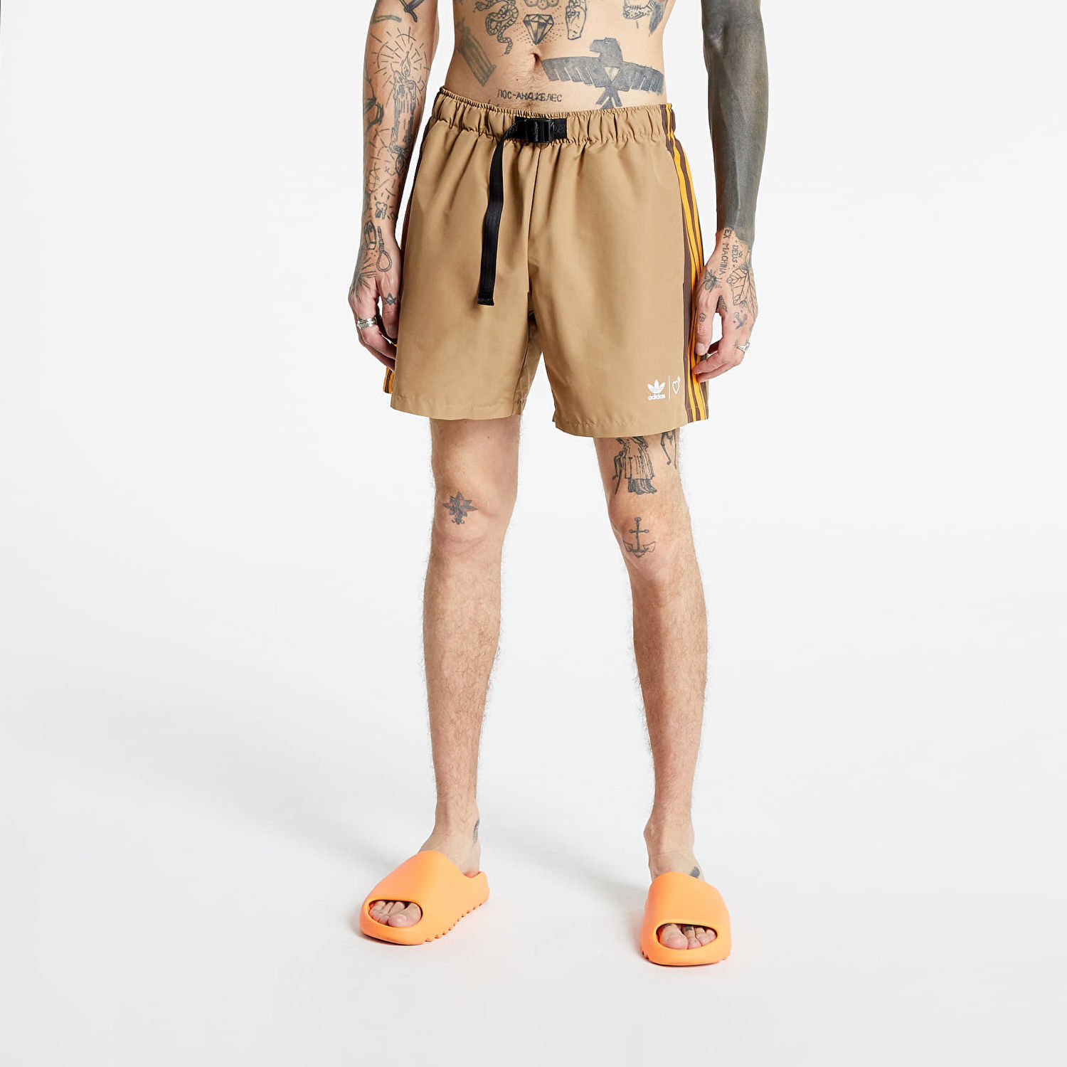 Къси панталони adidas Originals Windshorts Human Made Оранжево
 | HB0000, 1