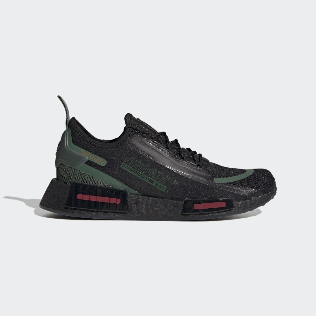 Кецове и обувки adidas Originals Star Wars x NMD_R1 Spectoo "Boba Fett" Зелено | GX6791, 1