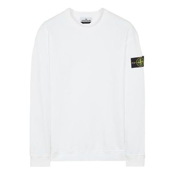 Пуловер Stone Island STONE ISLAND Men's Crewneck Sweatshirt Бяло | 771561720-V0001
