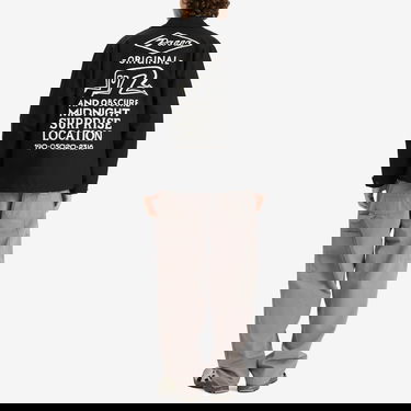 Яке By Parra Parra Midnight Surprise Coach Jacket with Embroidered P and Script Logos Черно | 53441-BLK, 4