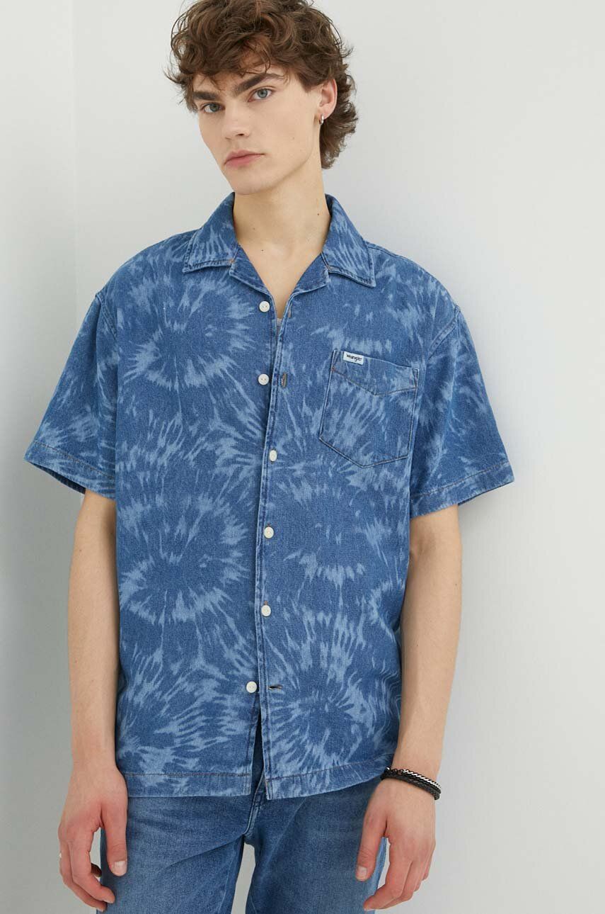 Риза Wrangler Denim Shirt Тъмно синьо | W5J96O41I, 0