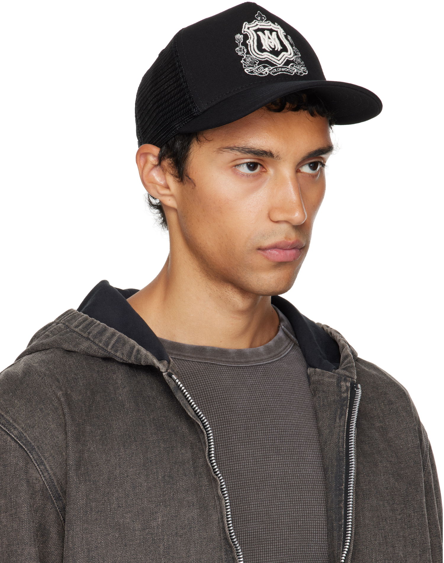 Шапка с козирка AMIRI AMIRI MA Crest Trucker Cap Черно | AMHATR1037, 1