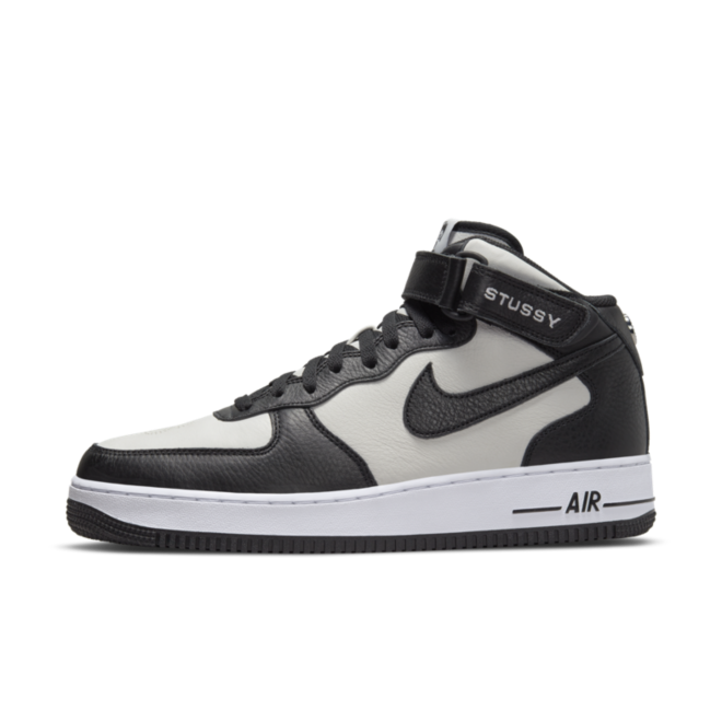 Кецове и обувки Nike Stüssy x Air Force 1 Mid "Black" Черно | DJ7840-002, 0