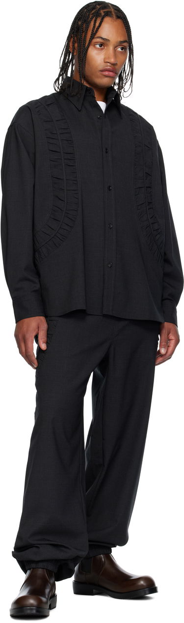 Риза sage NATION SAGE NATION Fossil Wool Shirt Черно | S081 Fossil Shirt, 3