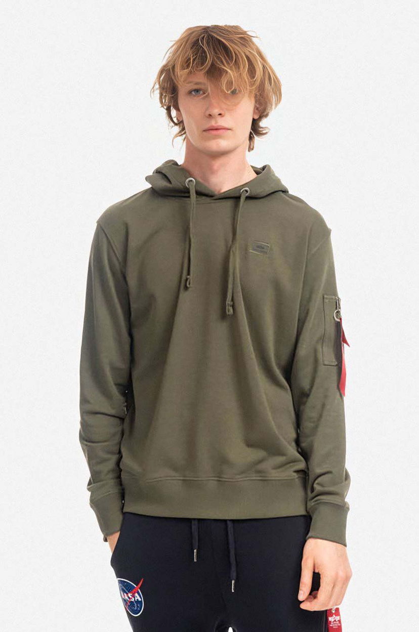 Суитчър Alpha Industries Hoodie Зелено | 158321.257