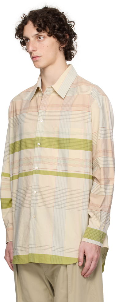 Риза LEMAIRE Lemaire Relaxed Plaid Shirt Бежово | SH1176 LF1396, 3