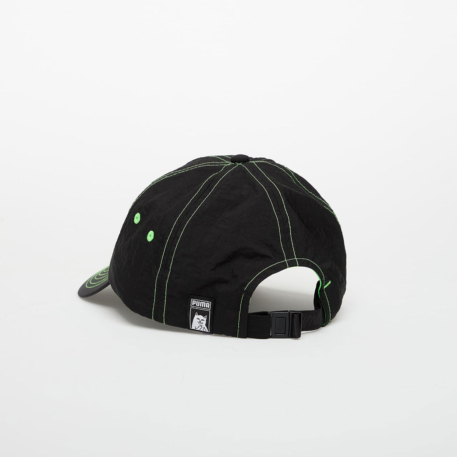 Шапка с козирка Puma Puma x RIPNDIP Dad Cap with Embroidered Logo and Contrast Stitching Черно | 2659501, 1