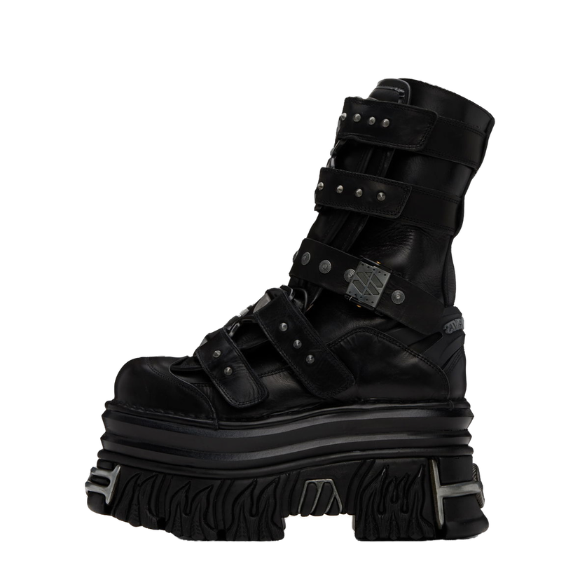 Кецове и обувки VETEMENTS New Rock Edition Gamer Boots Черно | UA65BO100B