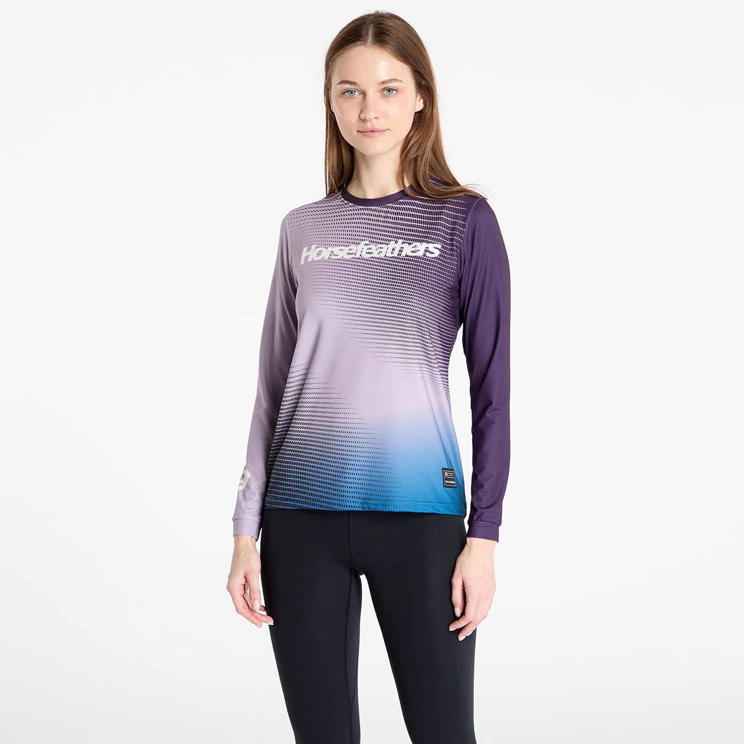 Фланелка Horsefeathers Horsefeathers Quantum Long Sleeve Bike Jersey Лилаво | TW043B, 0