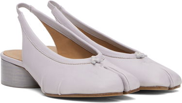 Кецове и обувки Maison Margiela Maison Margiela Tabi Ballerina Slingback Heels Лилаво | S58WZ0141 P6378, 3