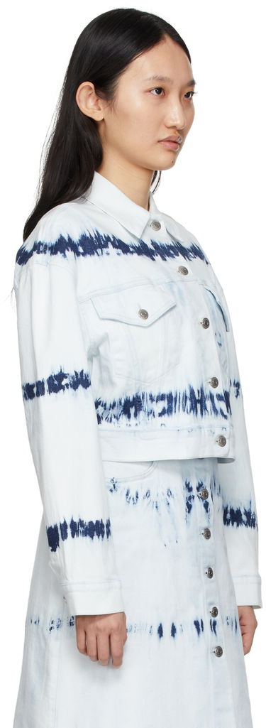 Яке Stella McCartney Stella McCartney Tie-Dye Cropped Jacket Синьо | 604124SOH67, 1