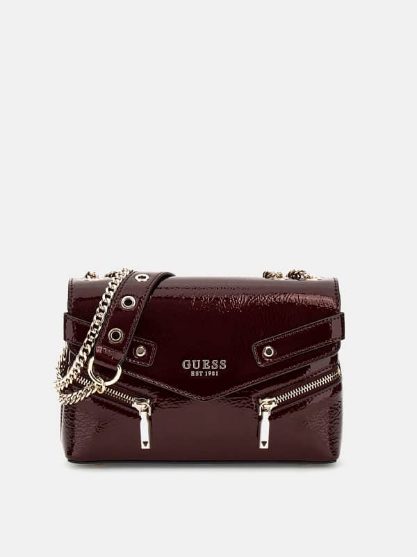 Дамска чанта GUESS Crossbody Bag Бургунди | HWTG9345210