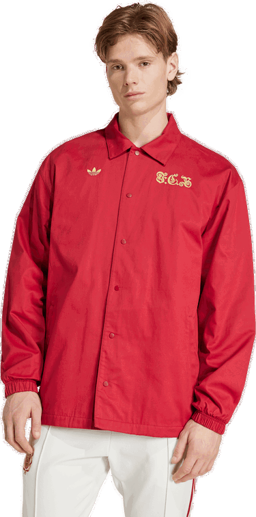 Ветровка adidas Performance FC Bayern Anniversary Coach Jacket Червено | JF0585, 3