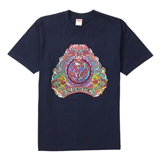 Тениска Supreme Knot Print Short Sleeve T-Shirt Тъмно синьо | SUP-SS19-252