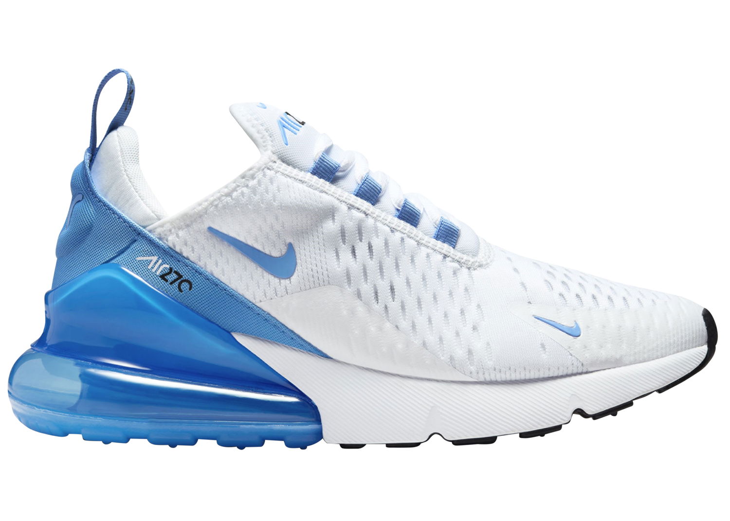 Кецове и обувки Nike Air Max 270 White University Blue (Women's) Бяло | AH6789-118, 0