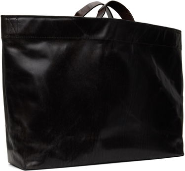 Голяма пазарска чанта OUR LEGACY Our Legacy Oblong Leather Tote Черно | A2258TV, 2