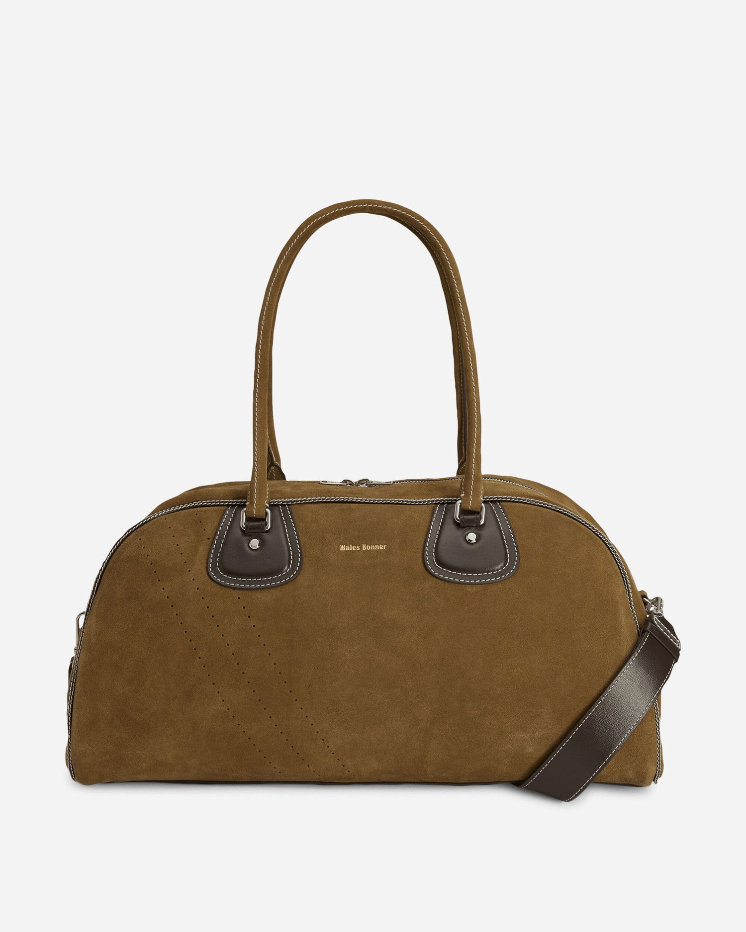 Чанта за пътуване adidas Originals Wales Bonner Bowling Suede Large Bag Кафяво | JM8892, 0