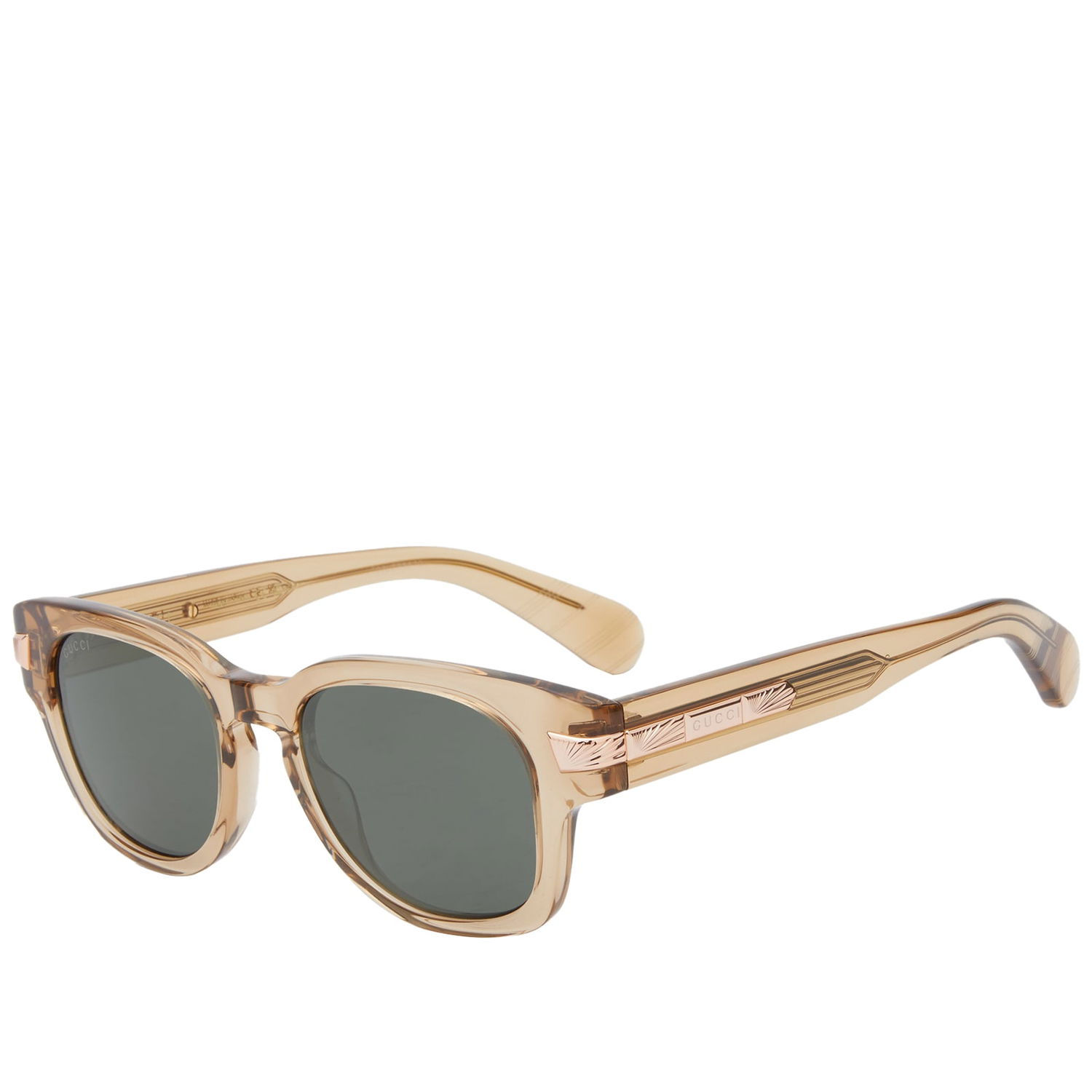 Слънчеви очила Gucci Men's New York 30s Sunglasses Brown/Grey Бежово | GG1518S-004, 0