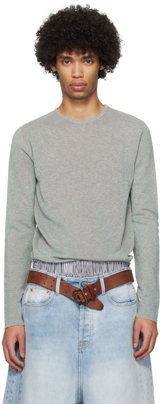 Пуловер ERL ERL 'Make Believe' Sweater Сиво | ERL08N325, 0