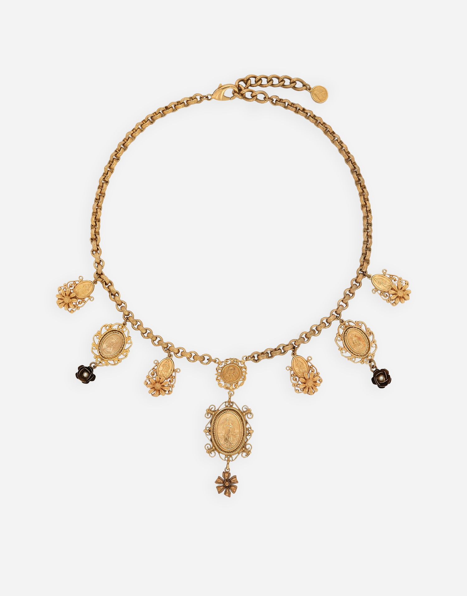 Колие Dolce & Gabbana Dolce & Gabbana Gold Metal Charm Necklace Металик | WNG6M2W0001ZOO00, 0