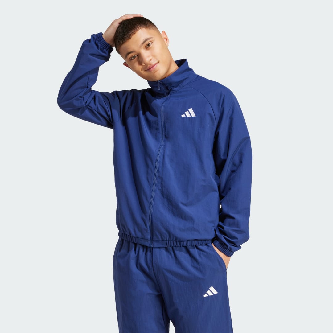 Комплект adidas Performance Essential Small Logo Windbreaker Синьо | JM1773, 0