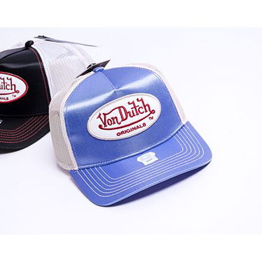 Шапка с козирка Von Dutch Cary Trucker Satin Blue/Pink Синьо | VD7030161, 2