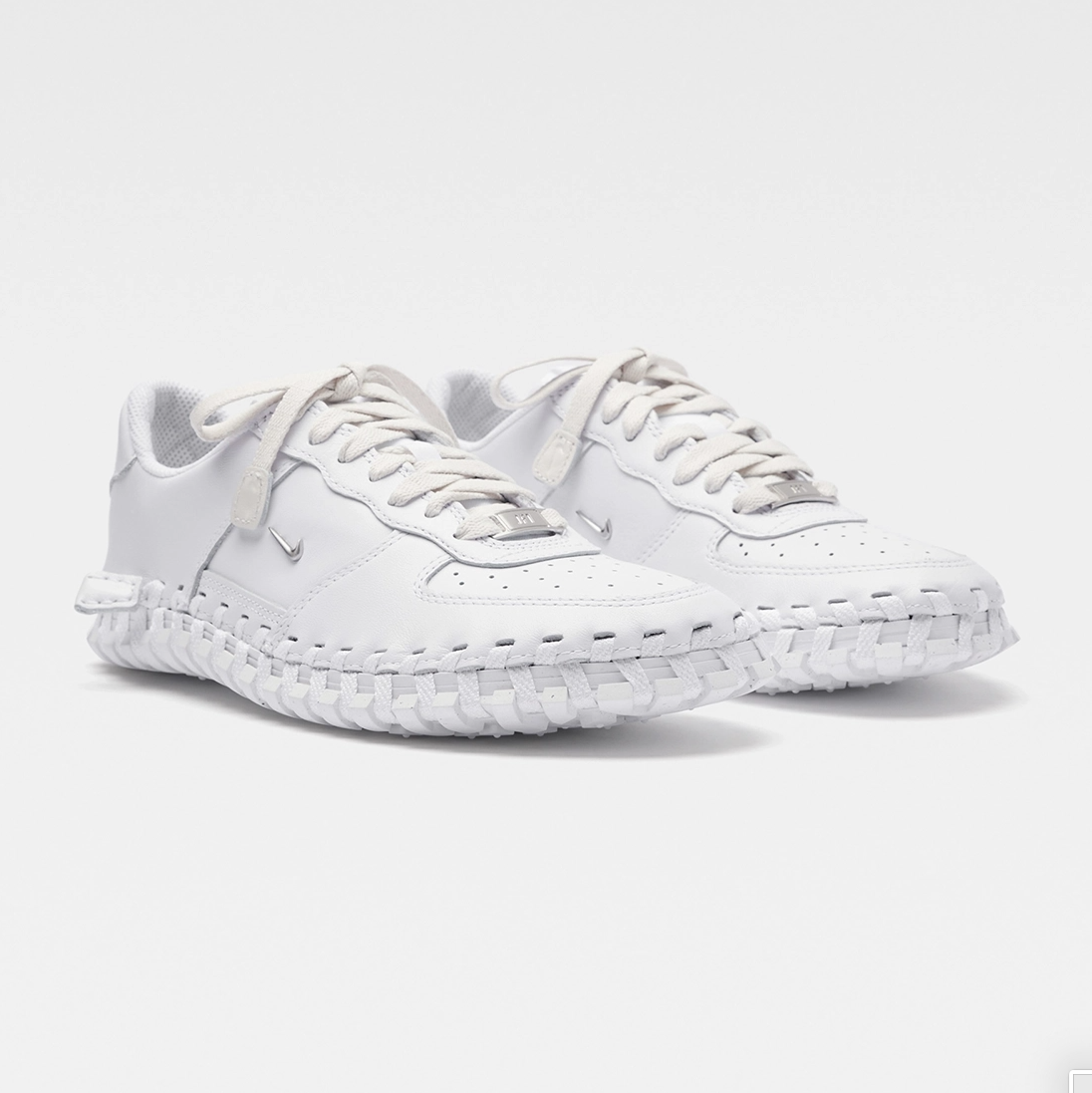 Кецове и обувки Nike Jacquemus x J Force 1 Low "White" Бяло | DR0424-100, 1