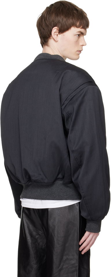 Cropped Broad Suiting Bomber Jacket, 2