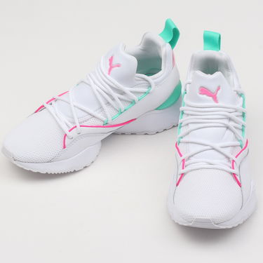 Кецове и обувки Puma Muse Maia Street 1 Wn's white - knockout pink Бяло | 367355 02, 2