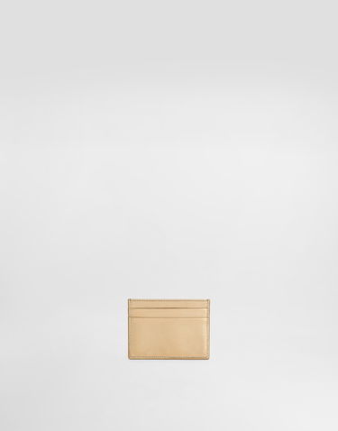 Портфейл Dolce & Gabbana Laminated Calfskin Card Holder With DG Logo Металик | BI0330AZ6488H945, 2