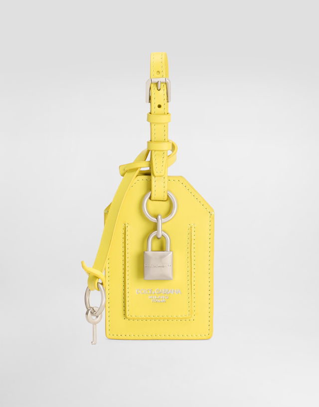 Dolce & Gabbana Calfskin Luggage Tag with Lock and Key