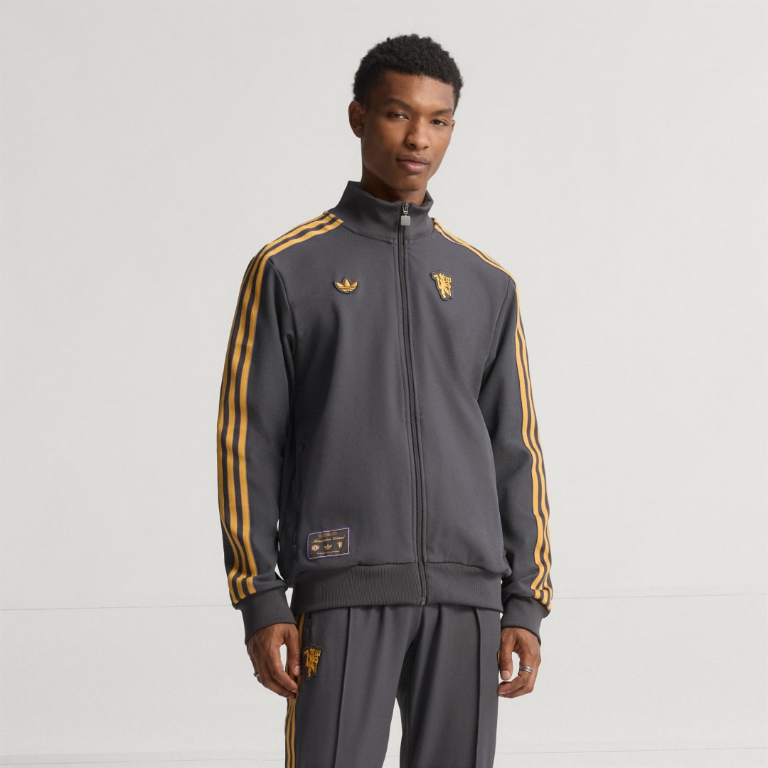 Комплект adidas Performance Manchester United Terrace Icons Track Top Сиво | JN2816, 0
