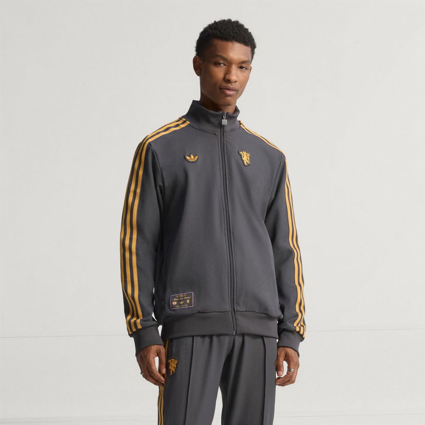 Комплект adidas Performance Manchester United Terrace Icons Track Top Сиво | JN2816
