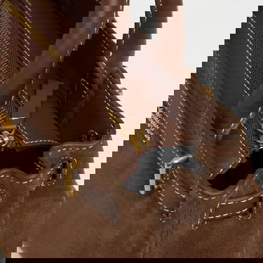 Голяма пазарска чанта Tommy Hilfiger American Icon Le Legacy Mini Tote Suede Кафяво | AW0AW18202 GV0, 2