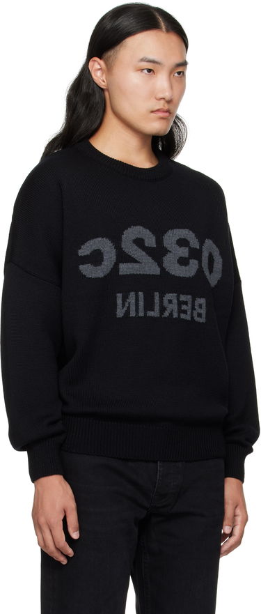 Пуловер 032C 032c Selfie Knit Sweater Черно | F25-URK-1511-000, 1