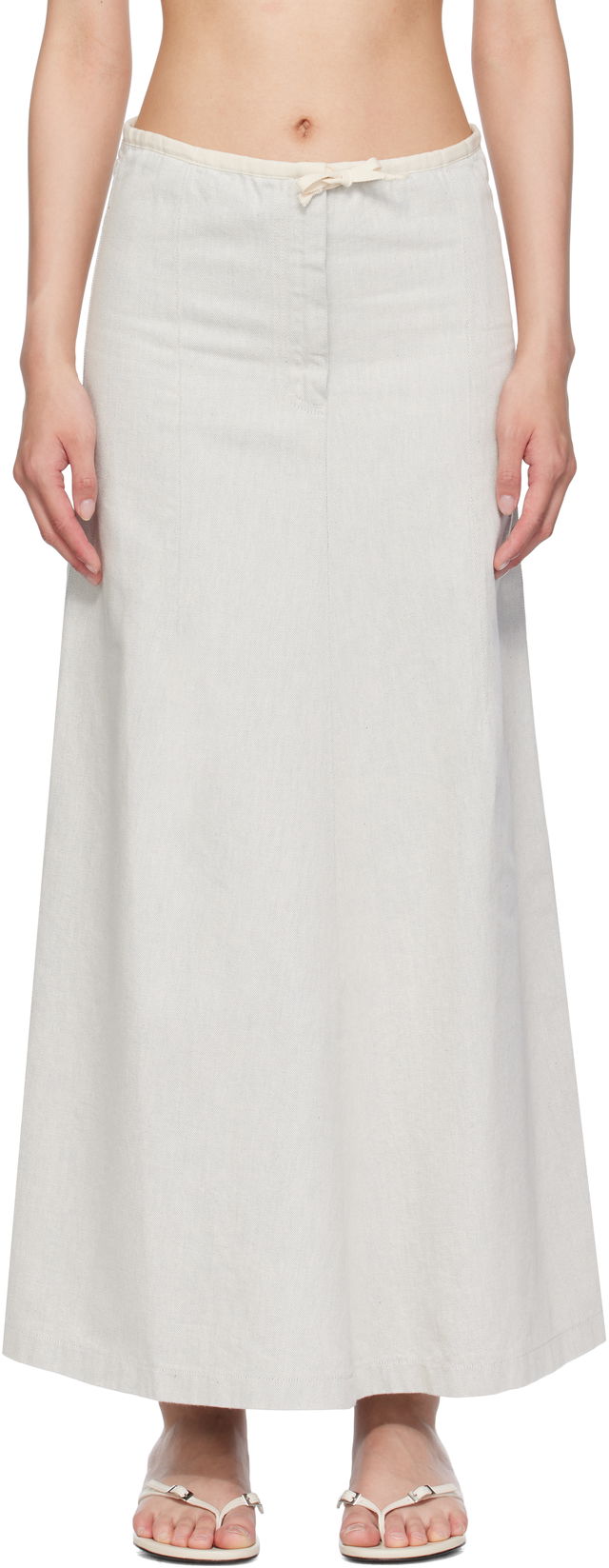 Baserange Arthur Denim Maxi Skirt
