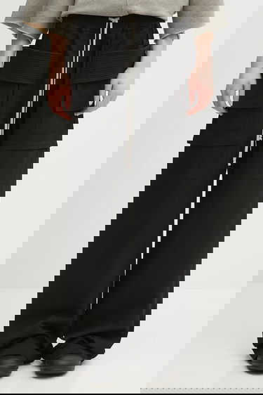 Карго панталони Rick Owens Rick Owens DRKSHDW Creatch Wide Cargo Drawstring Cotton Pants Черно | DU02E7394.TW, 0