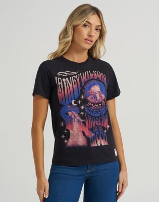 Тениска Wrangler Lainey Wilson Regular T-Shirt Черно | 112374958:XS, 0