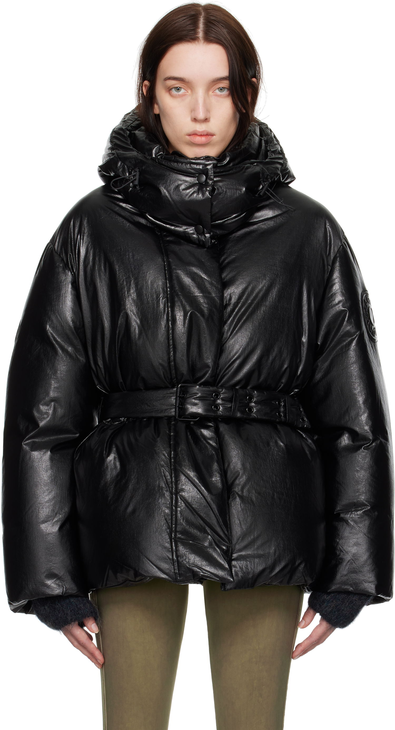 Пухо яке Acne Studios Hooded Puffer Down Jacket Черно | A90609-, 0