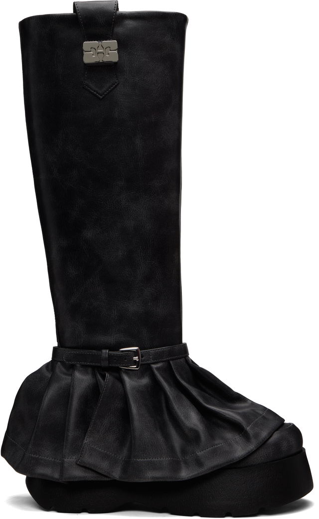 Kat Tall Platform Pleated Boots