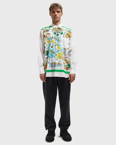 Риза Comme des Garçons Hawaiian Map Print Long-Sleeve Woven Shirt Многоцветен | FP-B060-W25-1, 2