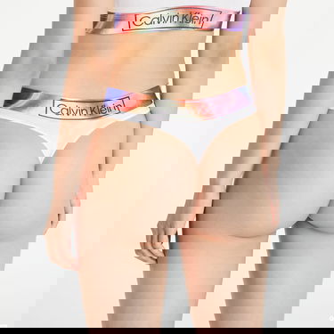 гащички CALVIN KLEIN Organic Cotton Thong Pride Бяло | QF6857E 100, 1