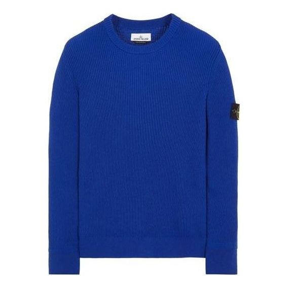 Пуловер Stone Island Ribbed Pullover Синьо | 7915553C2-V0022