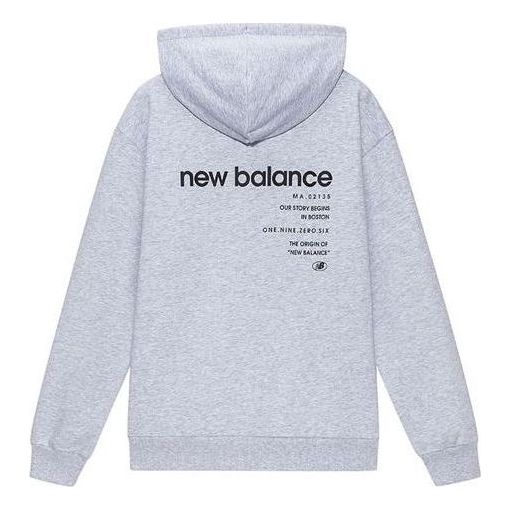 Суитчър New Balance Logo Print Hoodie Сиво | 5CB43313-GR, 0