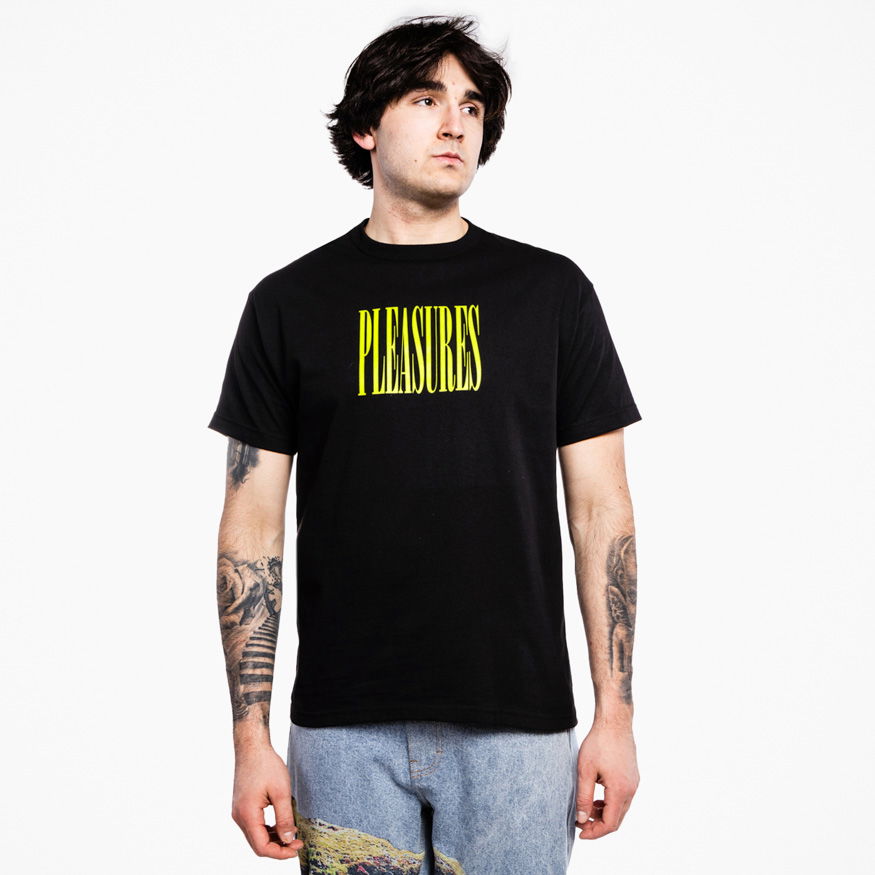 Тениска Pleasures Stretch T-Shirt Черно | P21W044-BLACK, 0