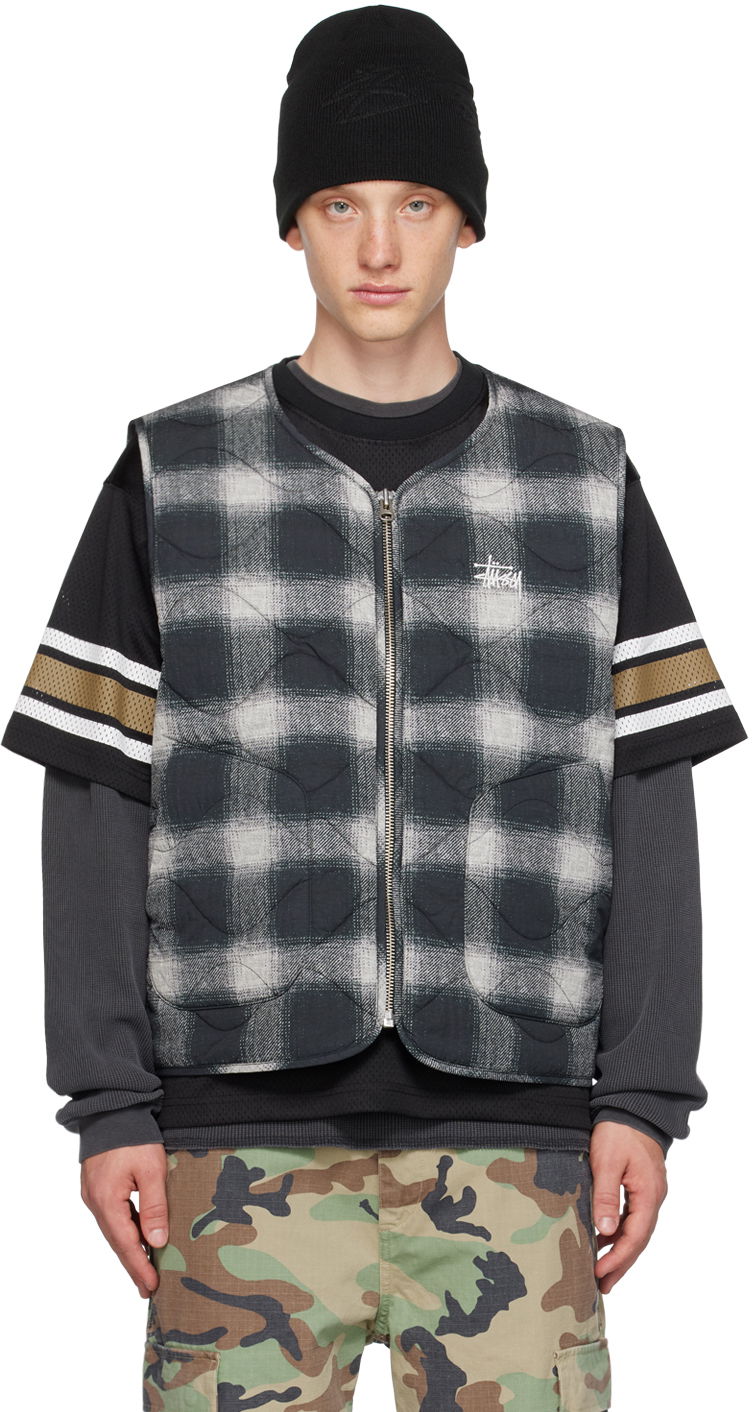 Жилетка Stüssy Zip Vest Черно | 115720, 0