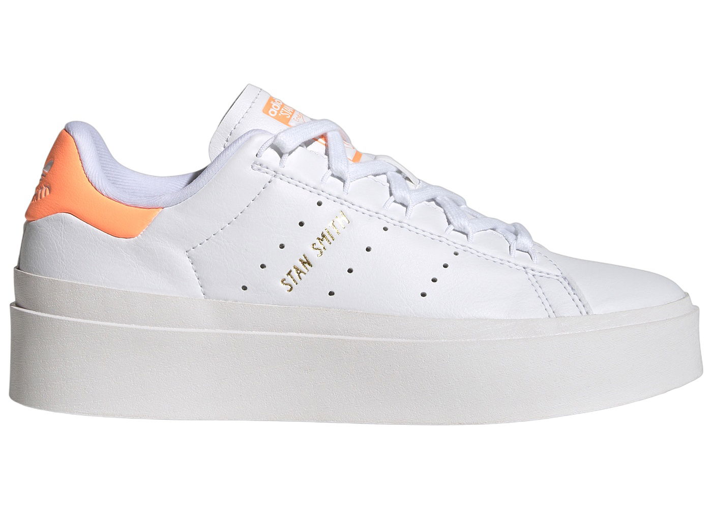 Кецове и обувки adidas Originals Stan Smith Bonega Cloud White Beam Orange (Women's) Бяло | GY9342, 0