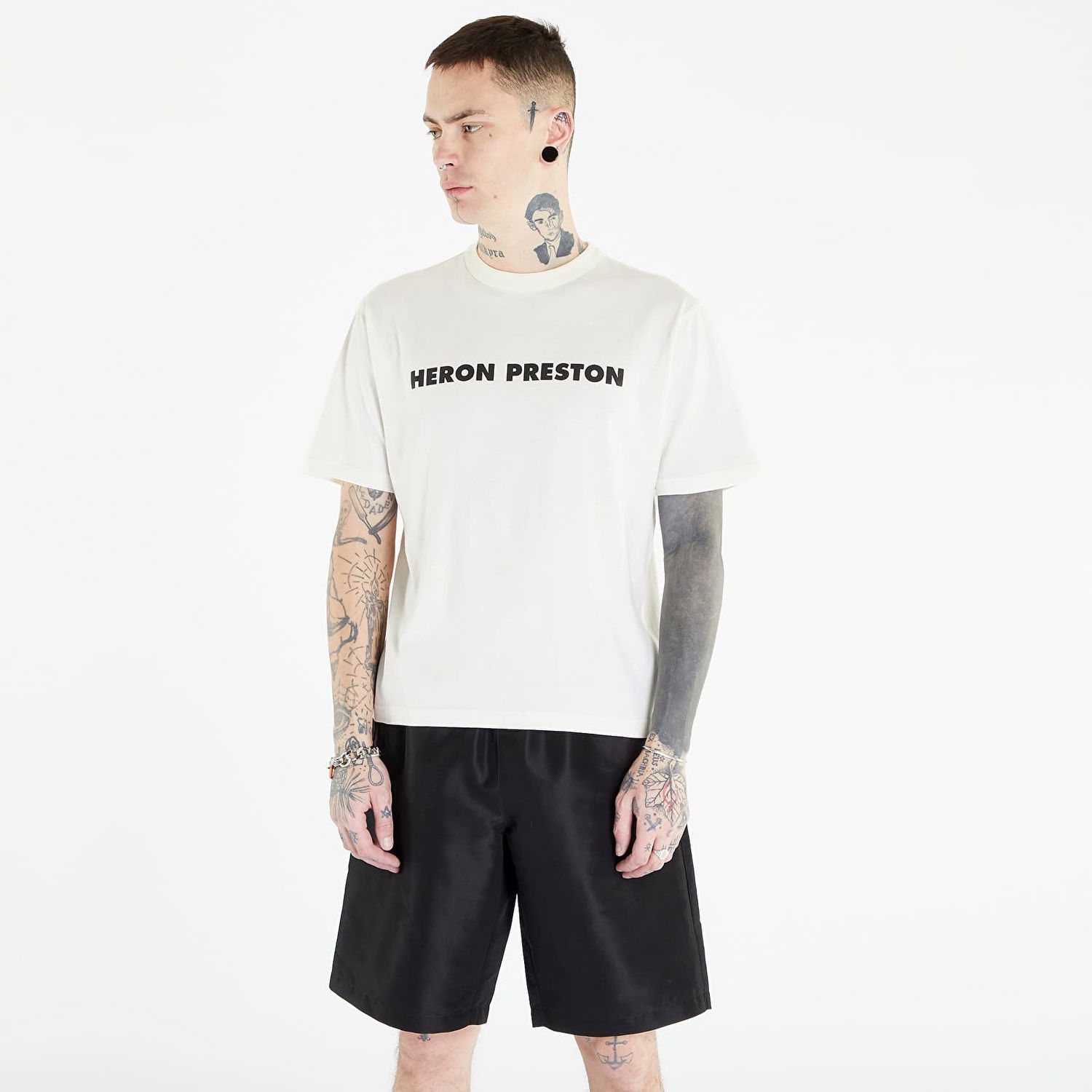 Тениска HERON PRESTON This Is Not Short Sleeve Tee Бяло | HMAA032S23JER0090110, 0