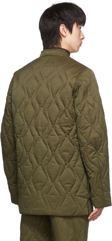 Пухо яке Dion Lee Dion Lee Wave Quilted Liner Jacket Зелено | C6006R22, 2